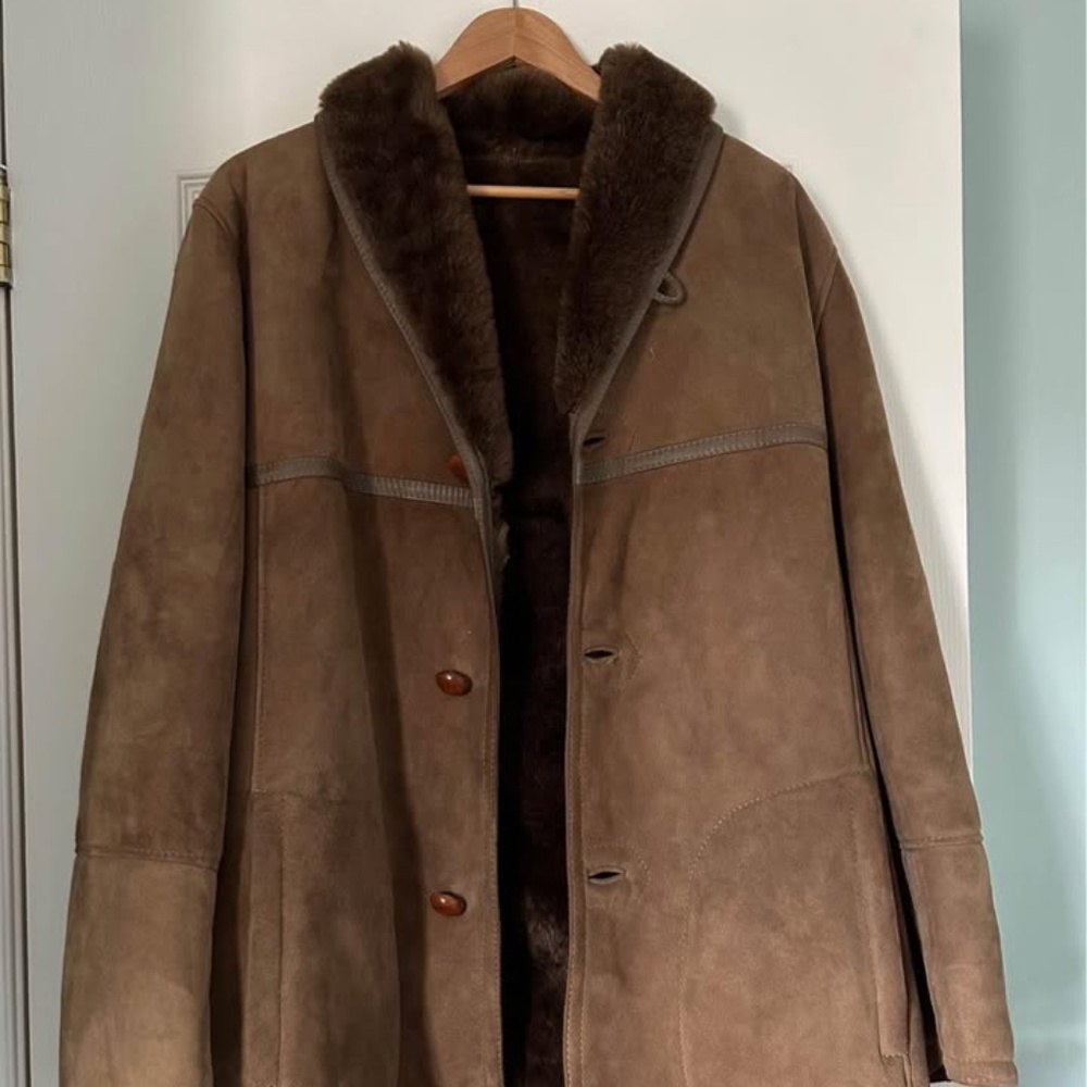 Italian Shearling Sheepskin Jacket Coat